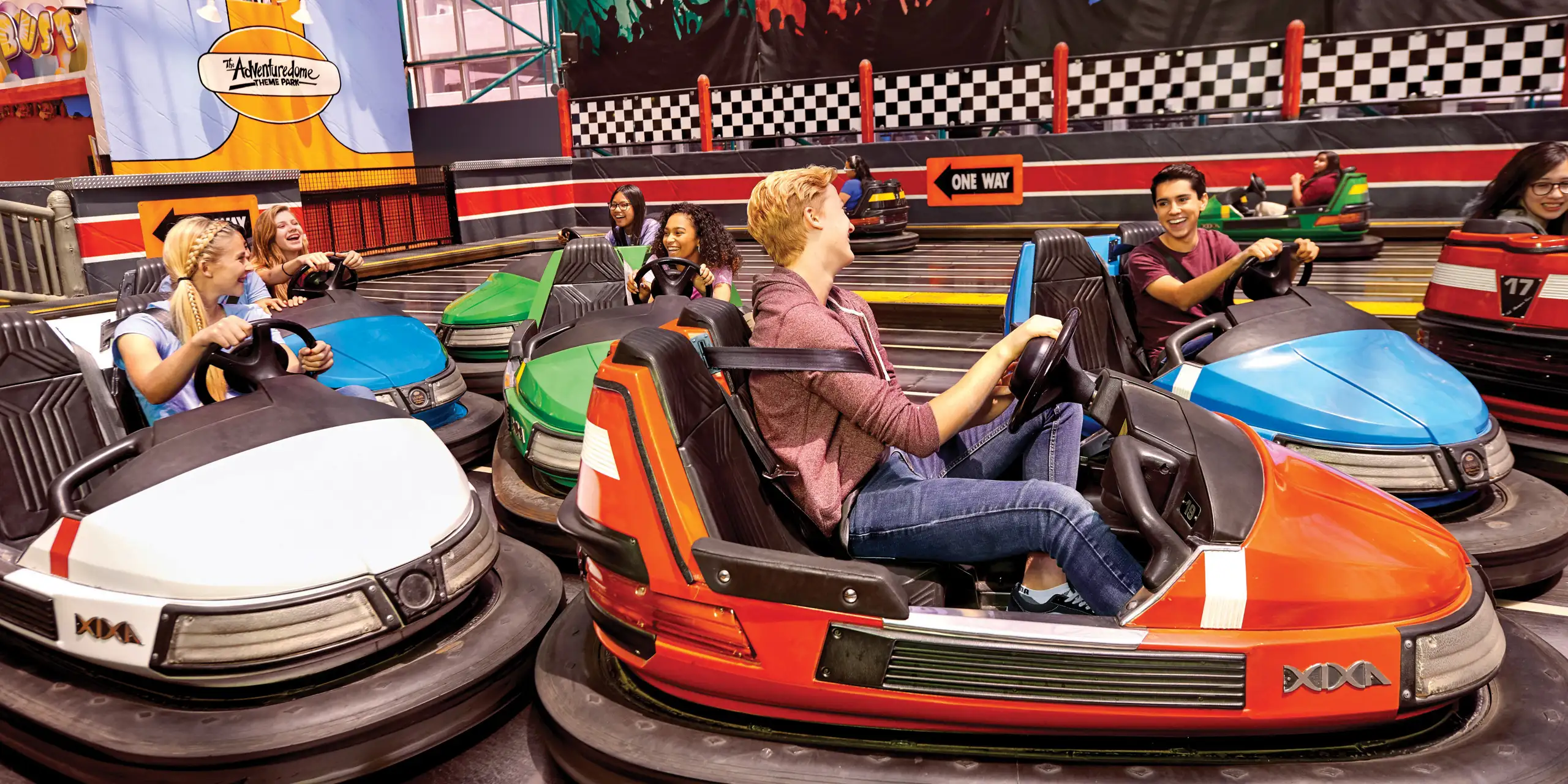 Adventuredome bumper cars; Courtesy of Circus Circus