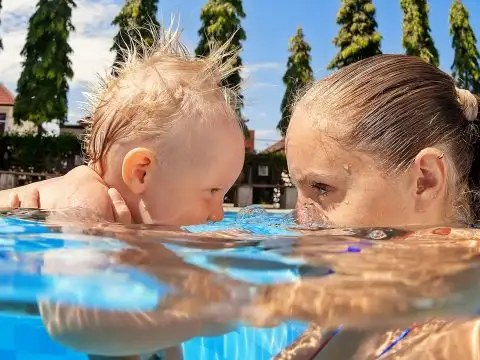 baby swimming pool; Courtesy of Tropical studio/Shutterstock.com