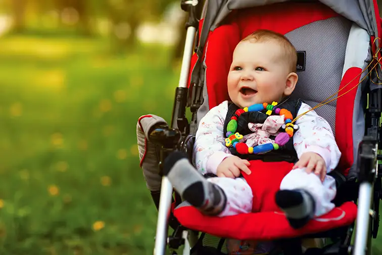 baby stroller park teether toy; Courtesy of Ipatov/Shutterstock