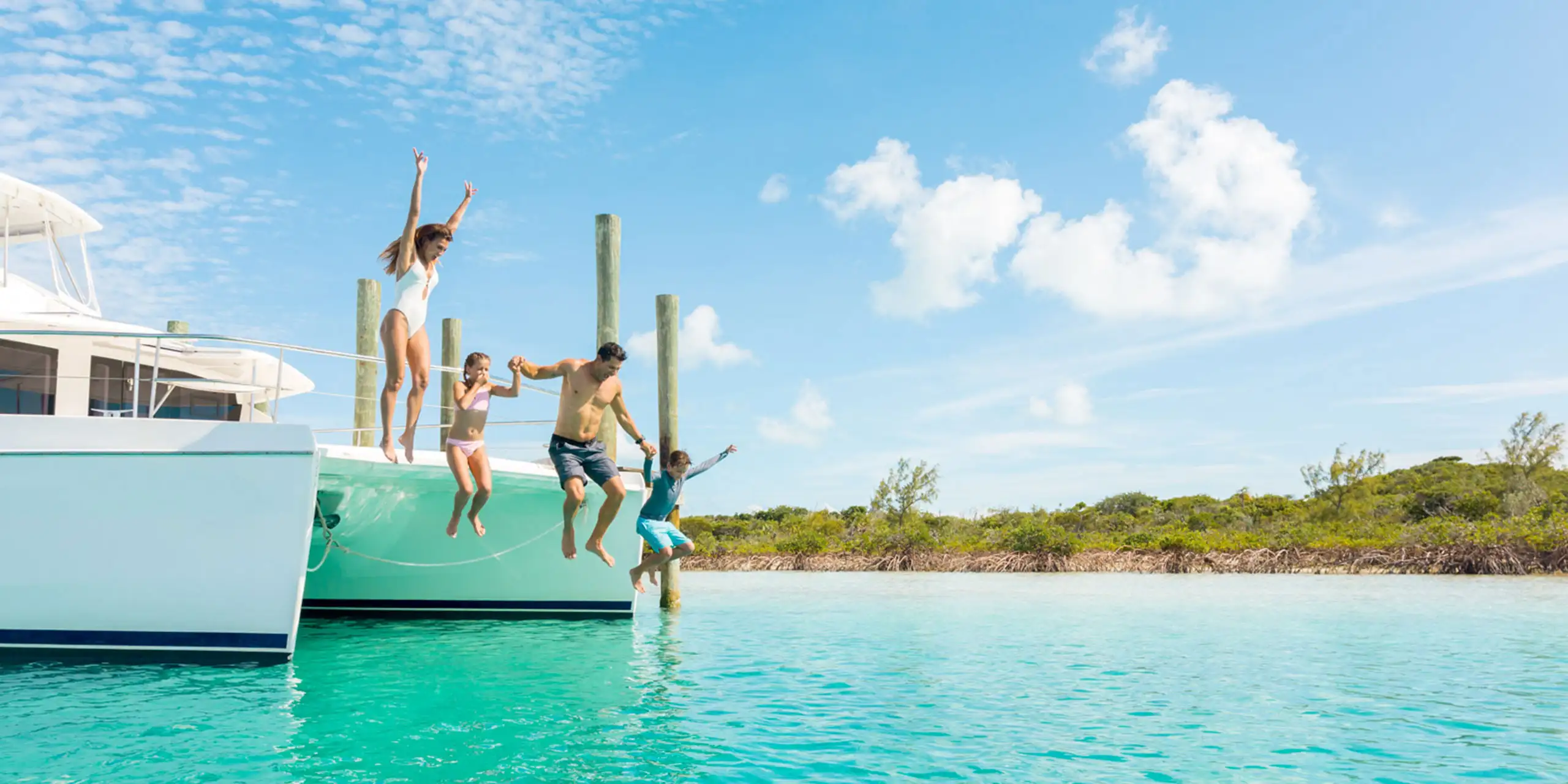 Family in the Bahamas