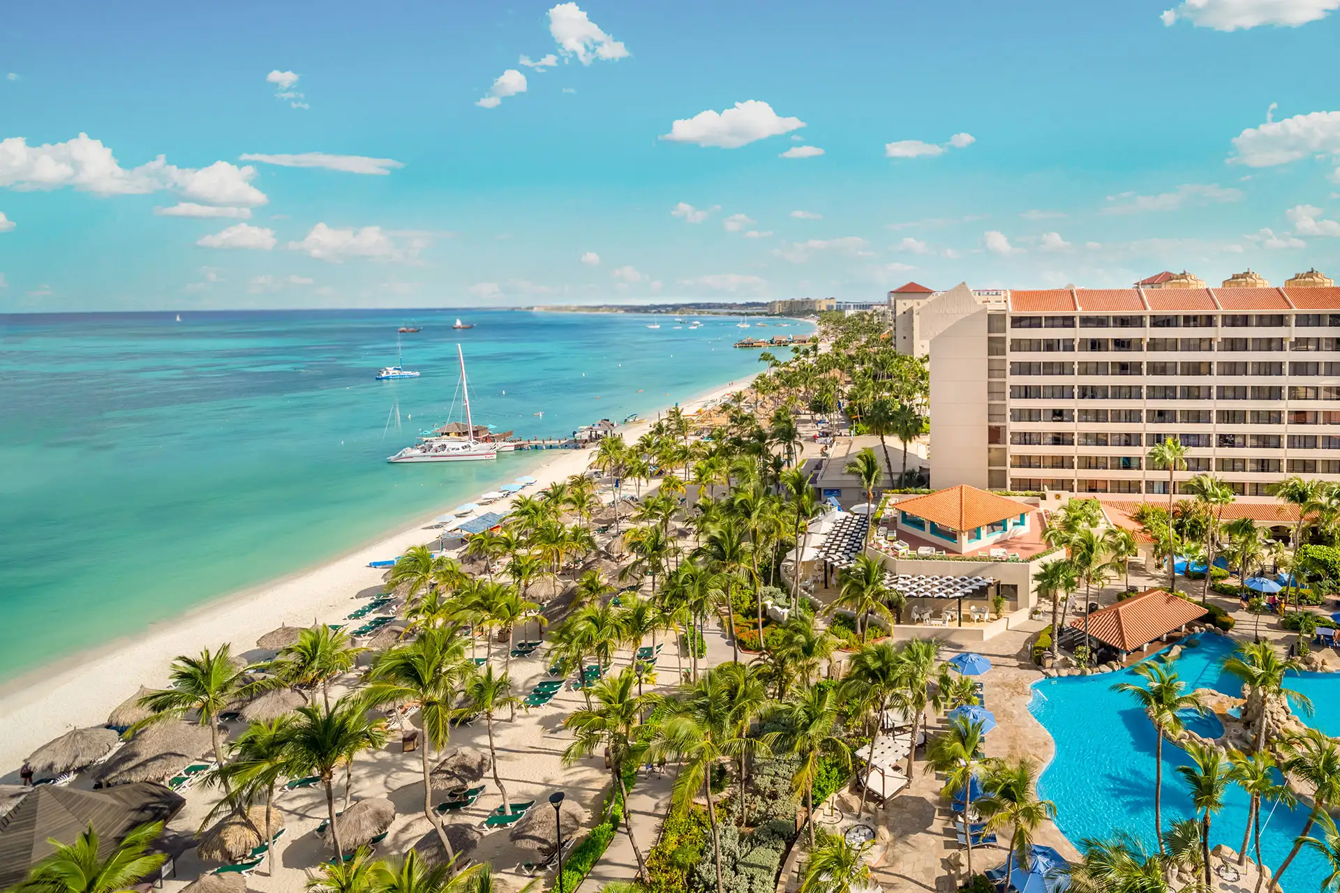 Aerial View of Barcelo Aruba; Courtesy of Barcelo Aruba