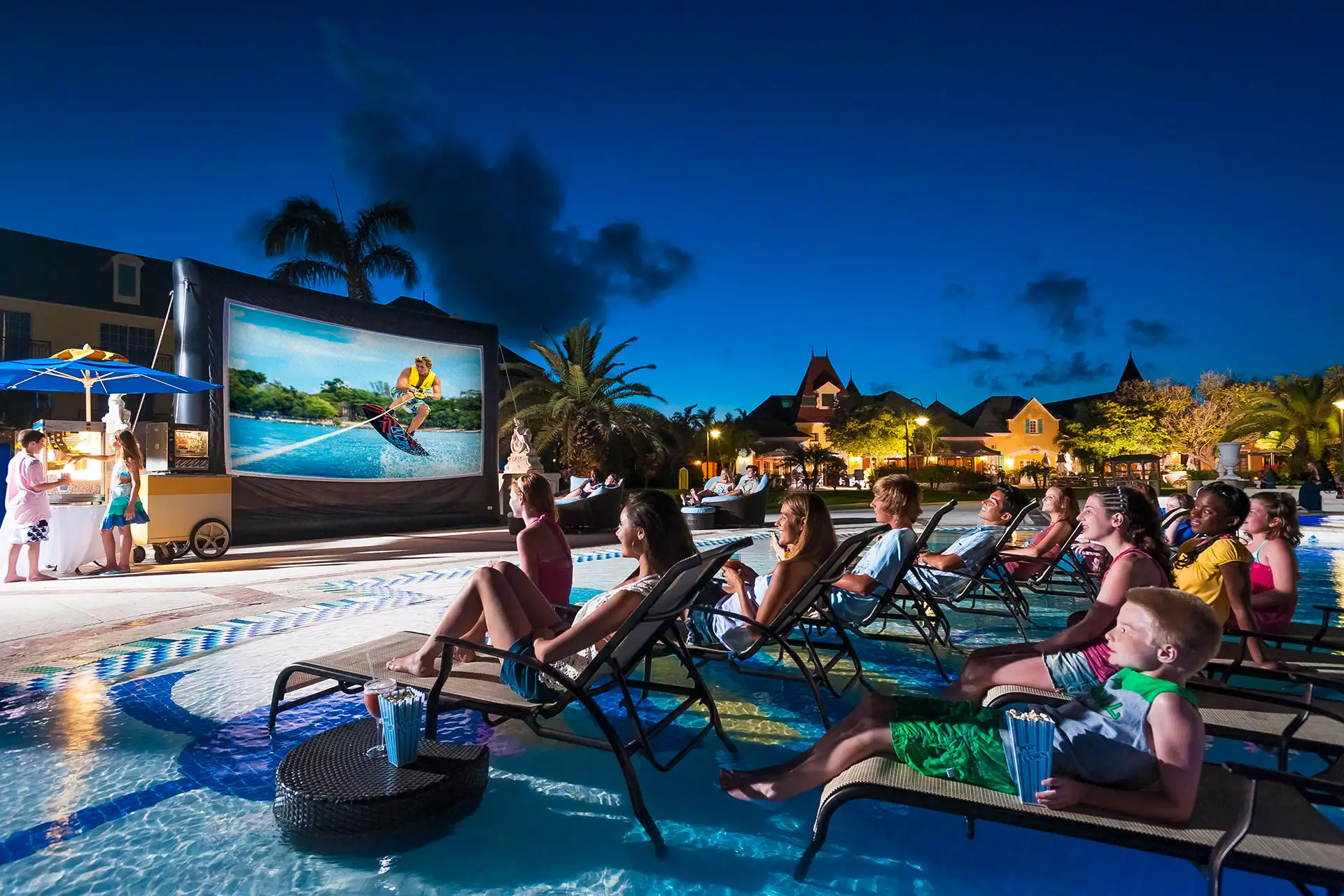 Dive-In Movies at Beaches Turks and Caicos; Courtesy of Beaches Turks and Caicos