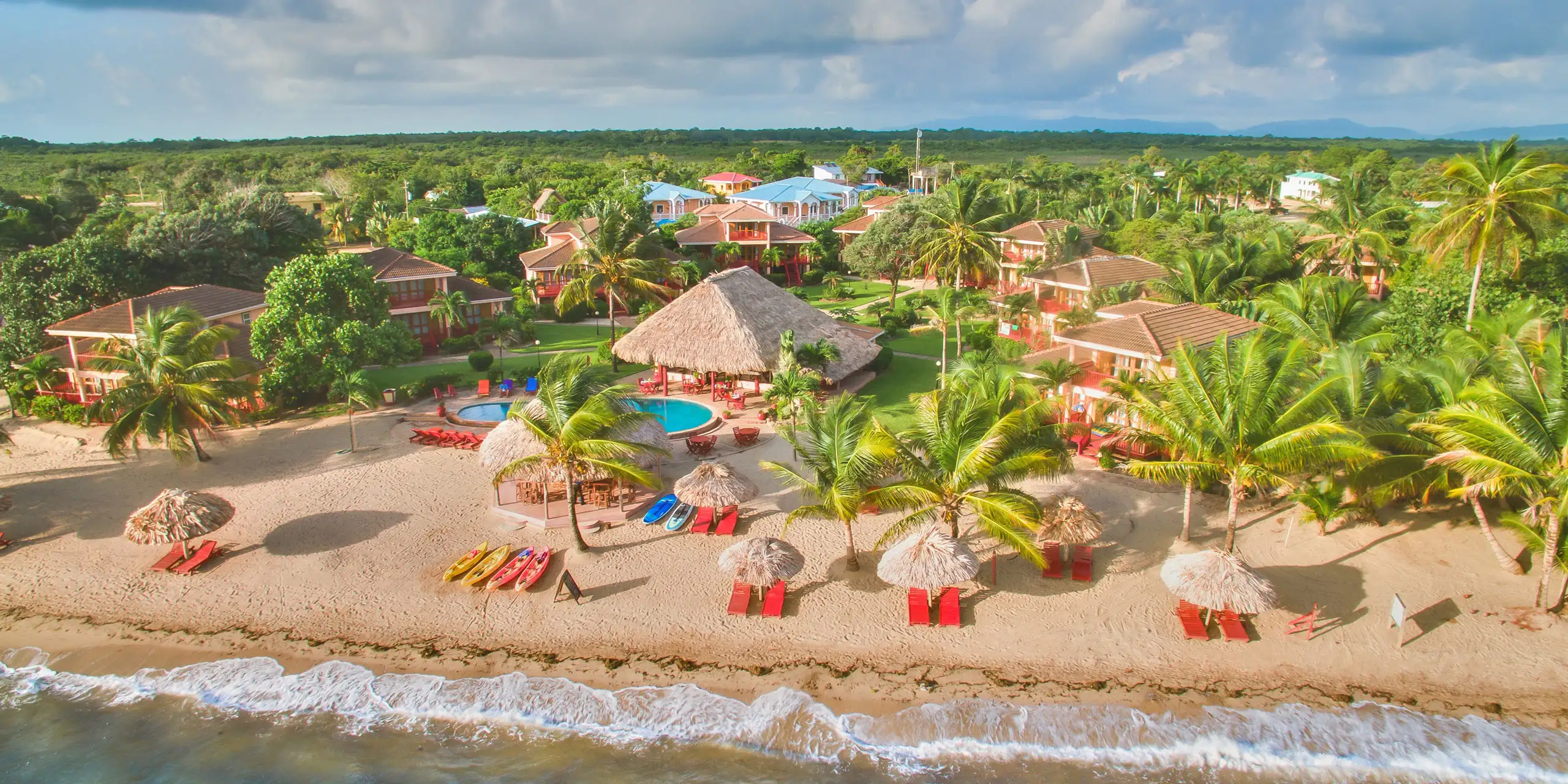 Aerial View of Belizean Dreams Resort; Courtesy of Belizean Dreams Resort