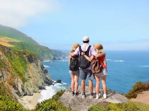 Family in Big Sur, California; Courtesy of Margaret W./Shutterstock.com