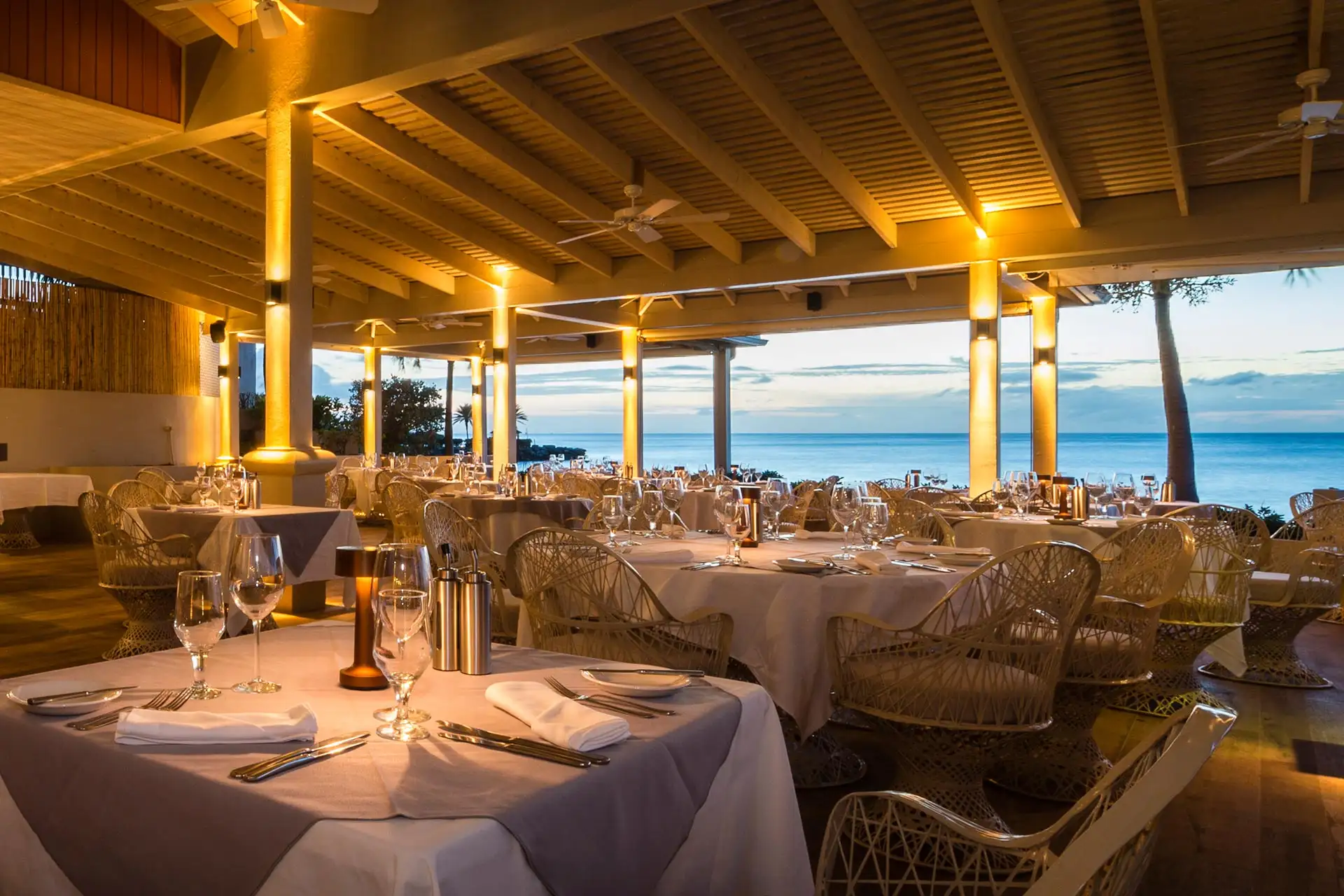 The Cove Restaurant at Blue Waters Resort & Spa in Antigua