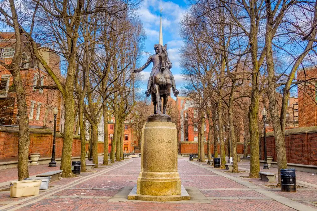 Paul Revere Monument; Courtesy of Sean Pavone/Shutterstock