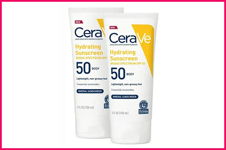 CeraVe Hydrating Sunscreen; Courtesy of Amazon 