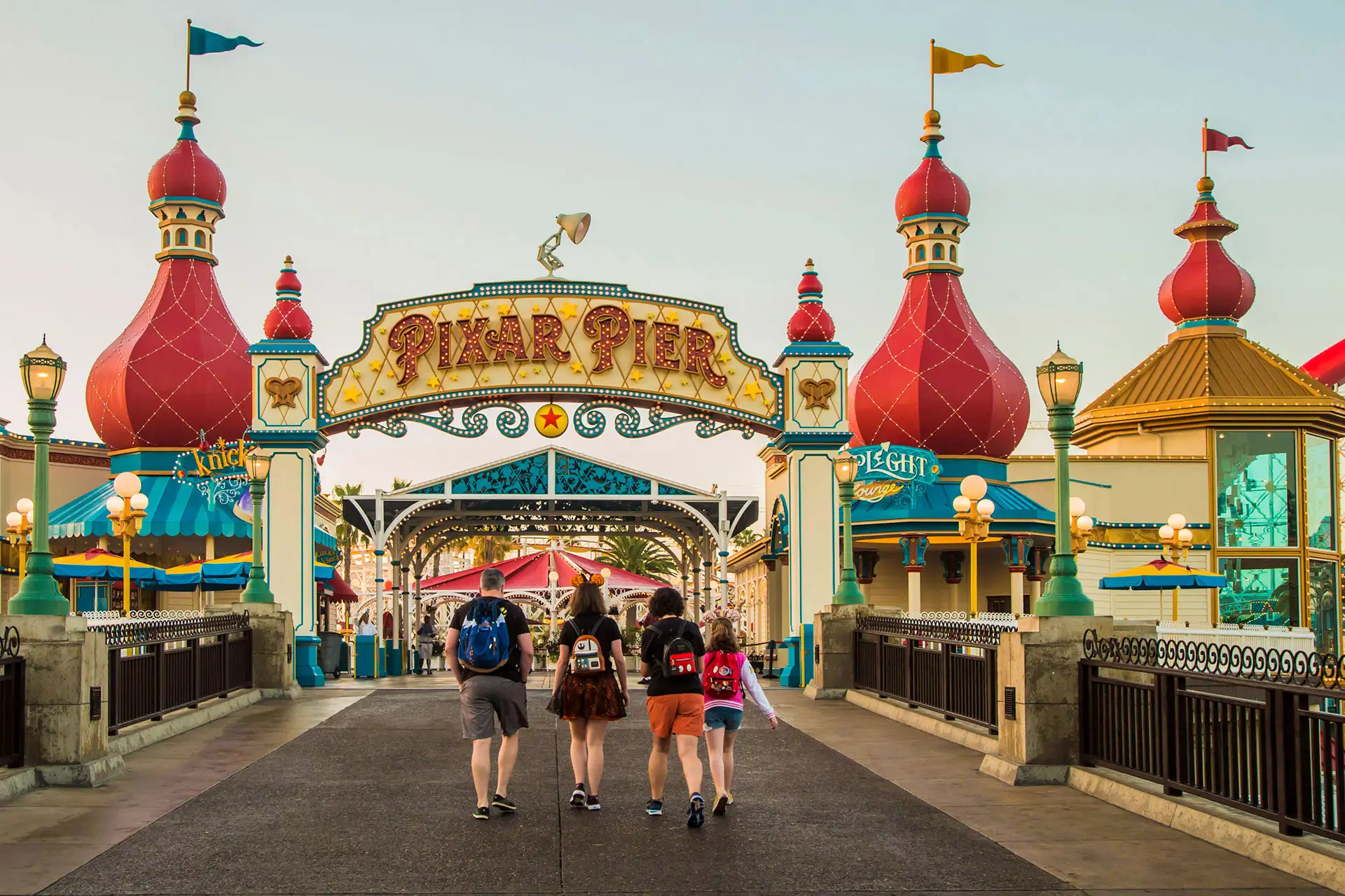 Pixar Pier at Disneyland in California; Courtesy of Disney