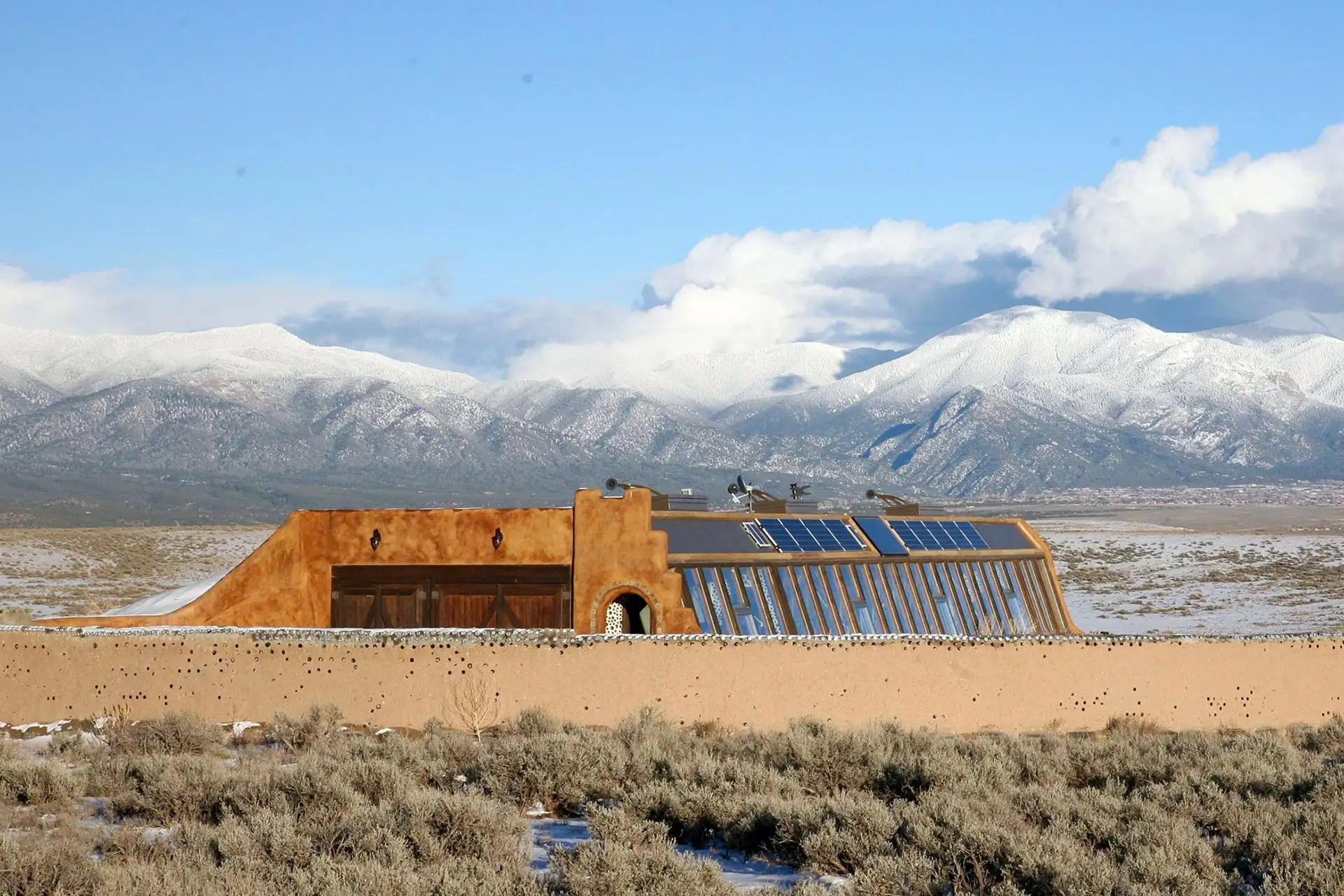 Earthship Biotecture in Taos, New Mexico; Courtesy of Earthship Biotecture