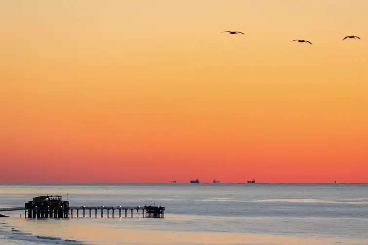 East Beach, Galveston; Courtesy of Visit Texas