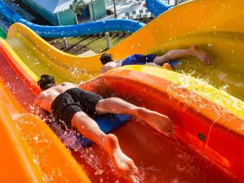 Waterslides at Encore Resort at Reunion in Florida; Courtesy of Encore Resort at Reunion