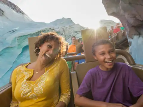 Expedition Everest ride family;