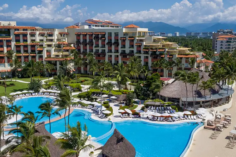 Grand Velas Riviera Nayarit aerial of pool; Courtesy of Grand Velas Riviera Nayarit