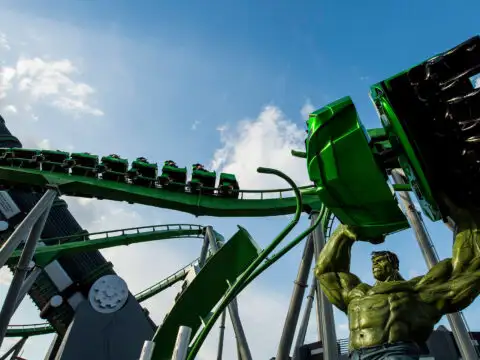 The Incredible Hulk Coaster at Universal Orlando Resort; Courtesy of Universal Orlando Resort