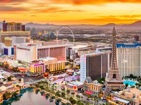 Las Vegas aerial view; Courtesy of Sean Pavone/Shutterstock