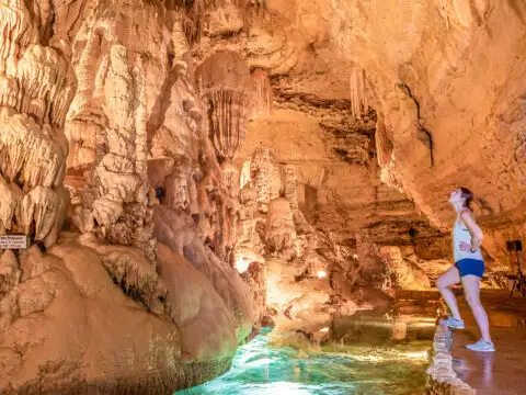 Natural Bridge caverns in; Courtesy of Travel Texas