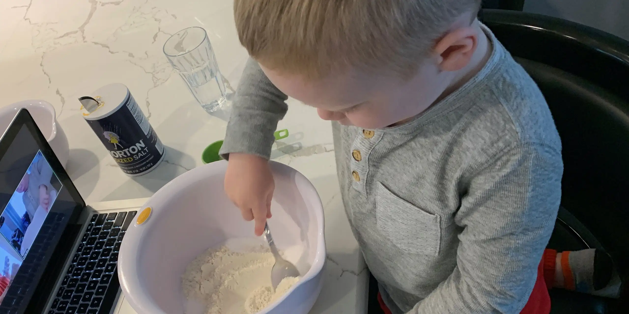 Making homemade playdough; Courtesy of Family Vacation Critic