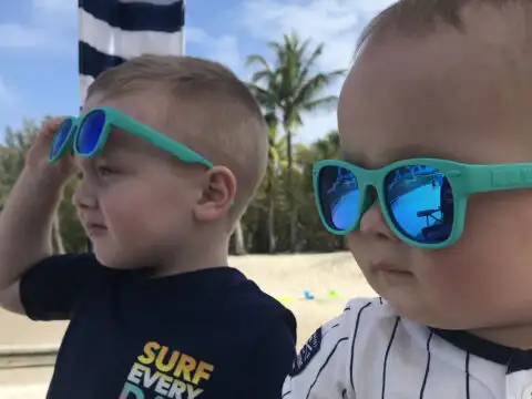 Roshambo baby and toddler sunglasses; Courtesy of Courtney Elko