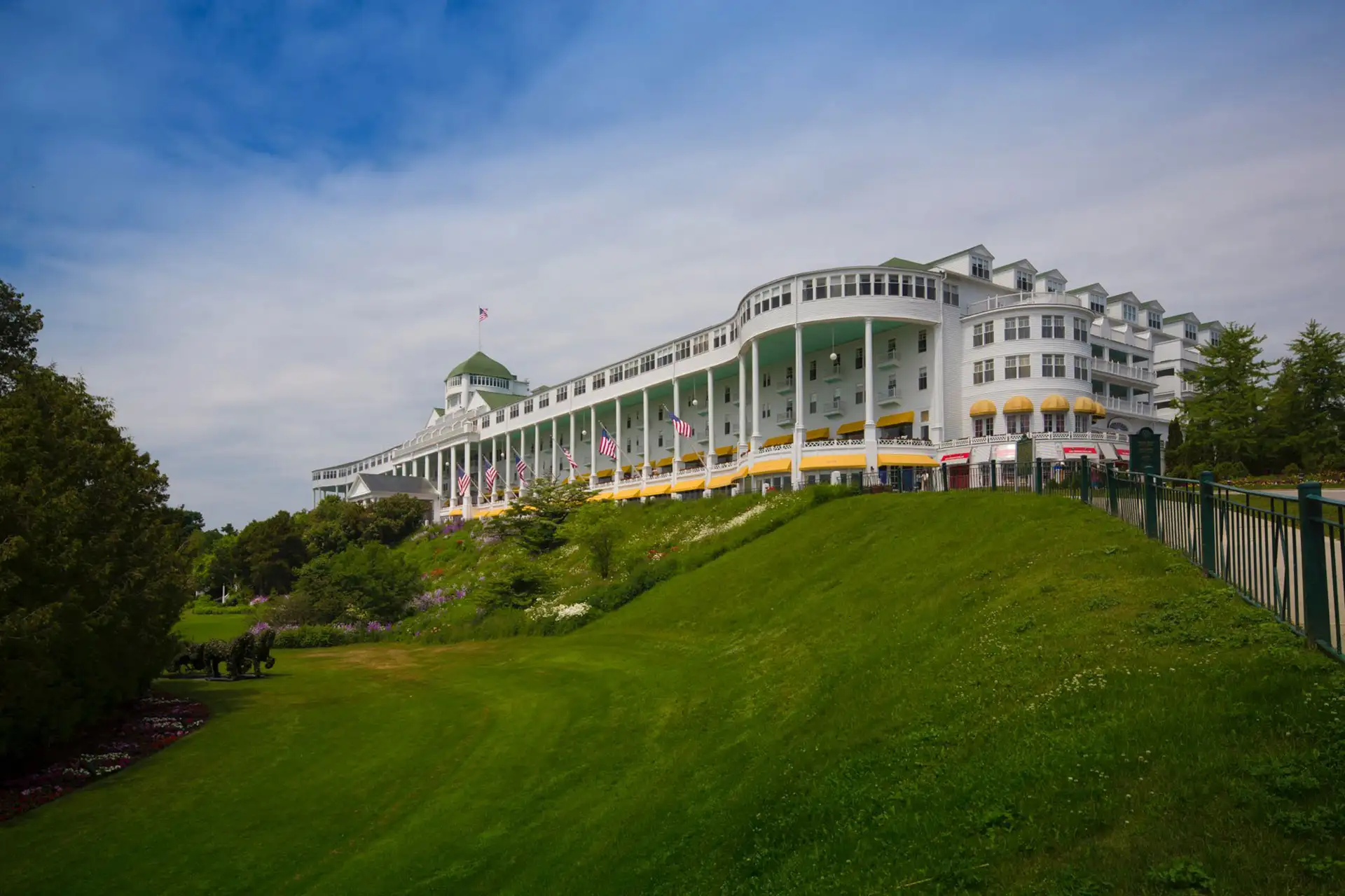 The Grand Hotel on Mackinac Island in Michigan