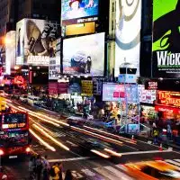 Times Square in New York City; Courtesy of Joe Buglewicz/NYCGo