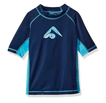 Blue rash guard top for boys