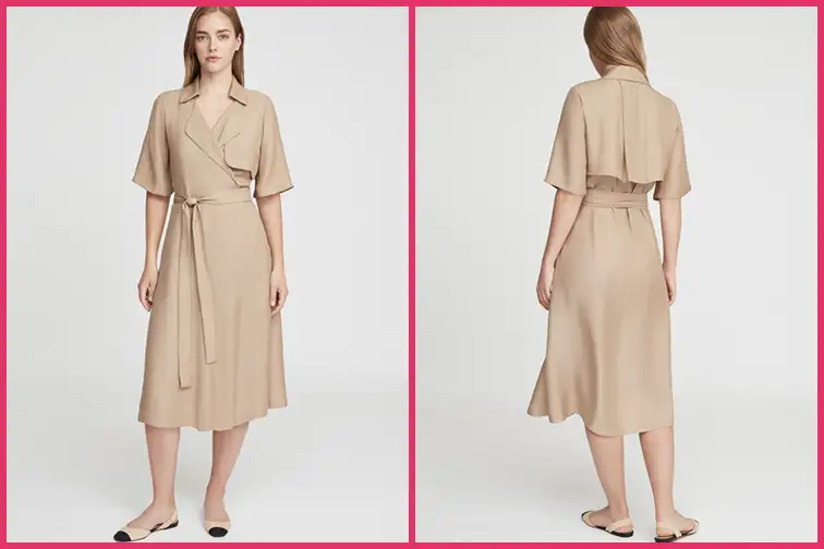 Trench Wrap Travel Dress; Courtesy of Cuyana