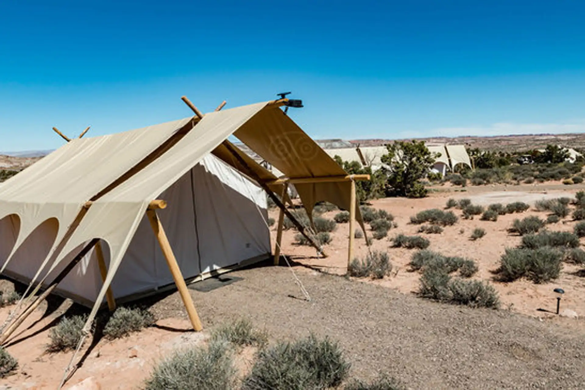 Tents at Under Canvas Moab in Utah