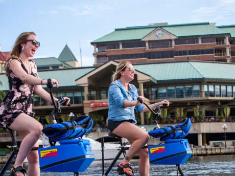 water bikes in tampa; Courtesy of Tampa CVB