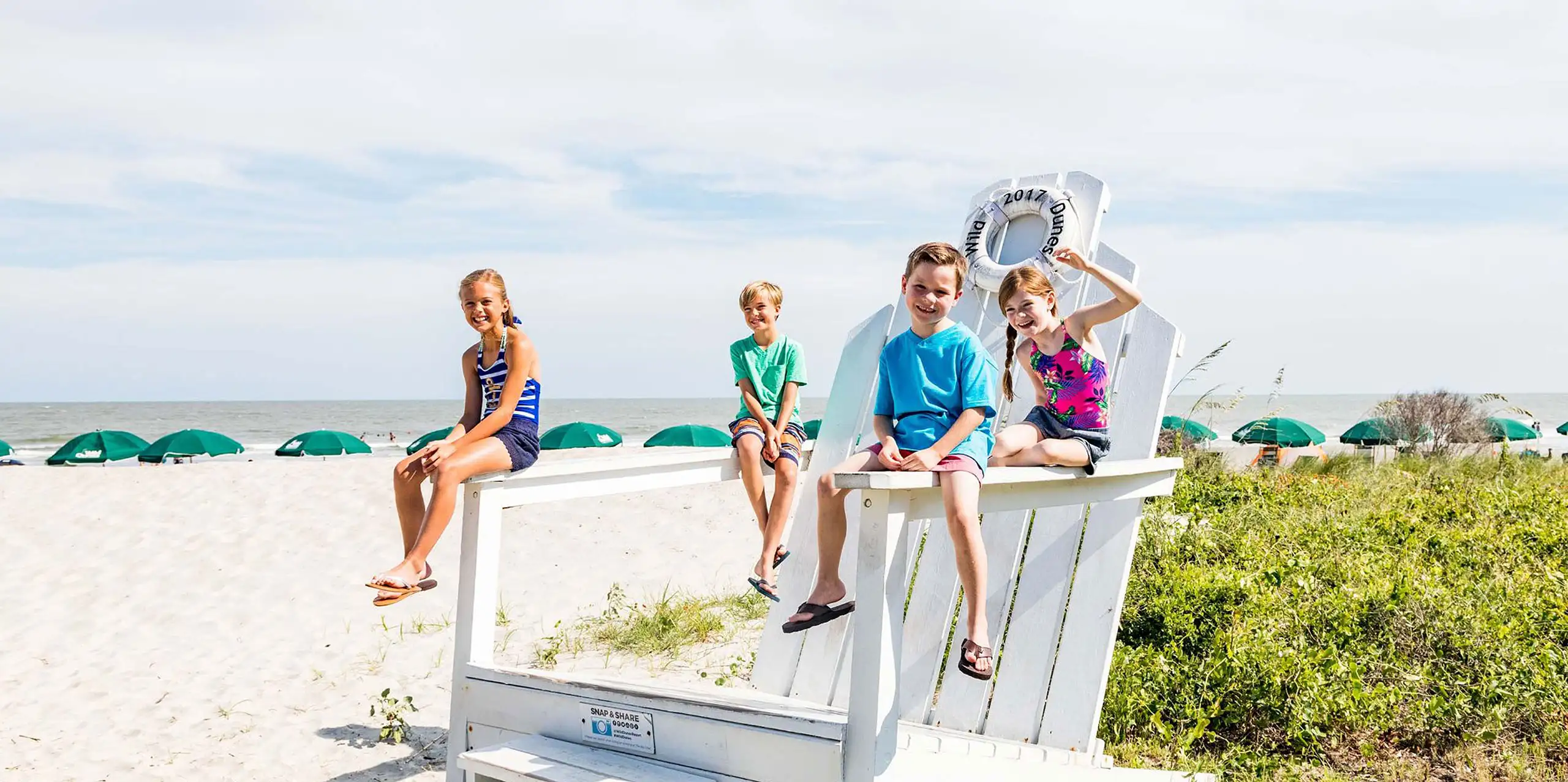 Kids at Wild Dunes Resort in Isle of Palms, SC