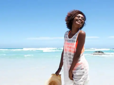 Woman On The Beach; Courtesy of mimagephotography/Shutterstock.com